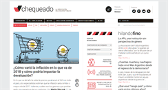 Desktop Screenshot of chequeado.com