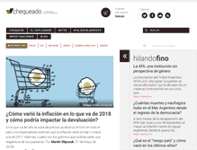 Tablet Screenshot of chequeado.com